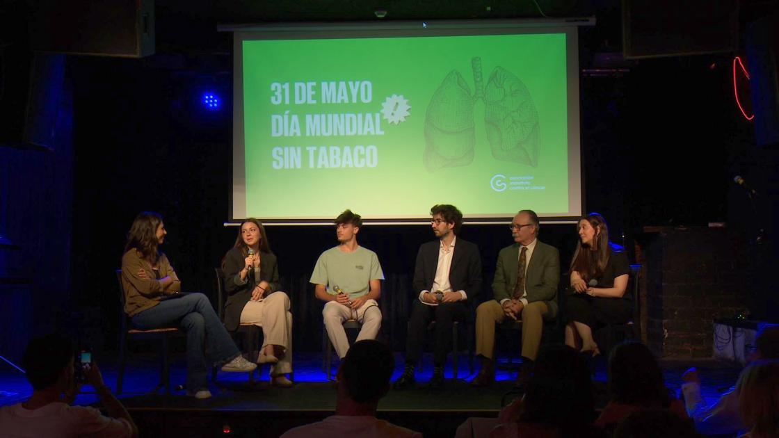 MADRID, 30/05/2024.- La Asociación Española contra el Cáncer (AECC) pone en marcha la campaña ‘Real Fest’, en la que simula un festival en el que, en vez de artistas, los protagonistas son las enfermedades y los efectos negativos que pueden provocar el consumo de productos de nicotina. EFE