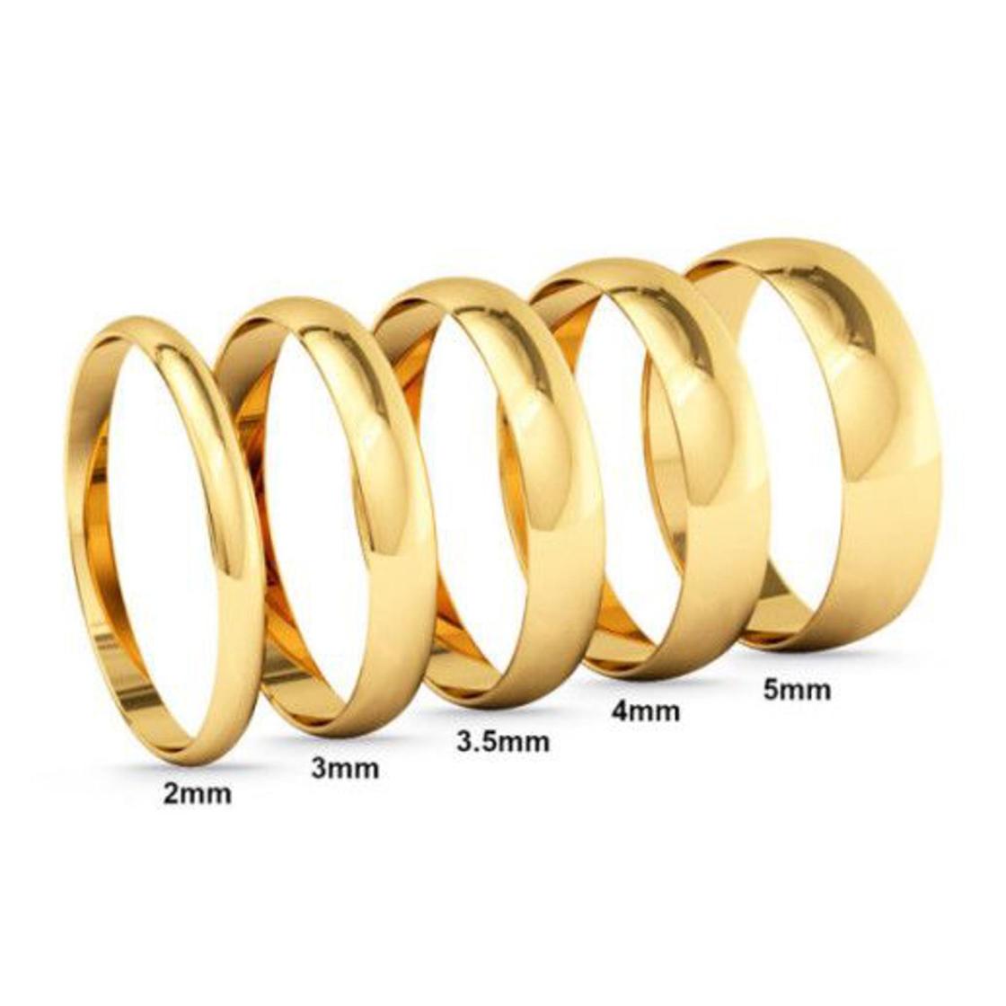 Pie de foto: Alianzas de oro amarillo de 2 a 5 mm – NICOLS JoyeríaAutor: Nicols
