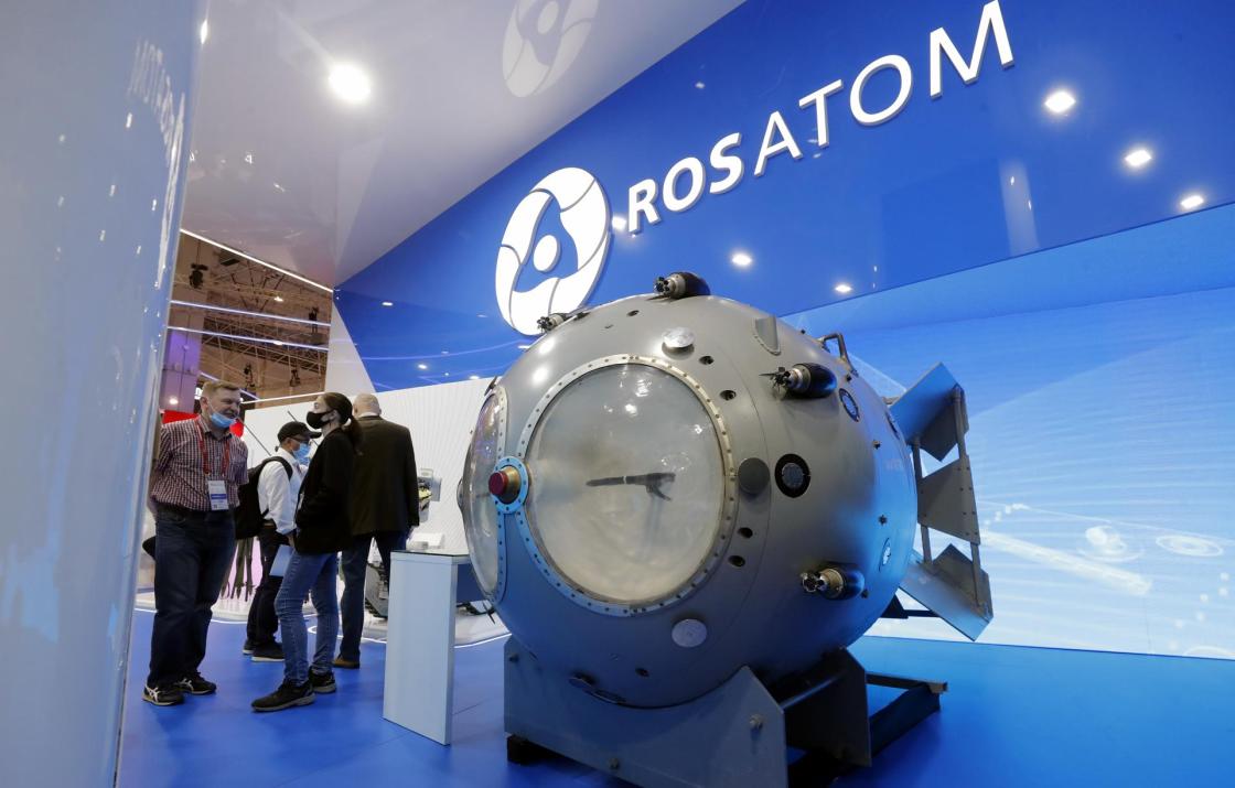 File photo of the Russian company Rosatom. EFE/EPA/MAXIM SHIPENKOV