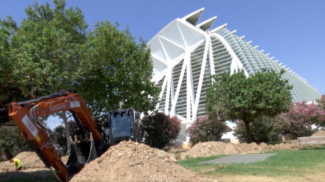 La Ciutat de les Arts inicia la construcción de una planta geotérmica, la mayor de la Comunidad Valenciana.EFE