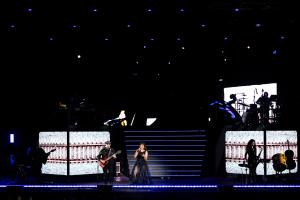 PALAFRUGELL (GIRONA), 17/08/2025.- El grupo Amaral durante el concierto que ofreció en el Festival de Cap Roig, en Palafrugell, Girona. EFE/Siu Wu