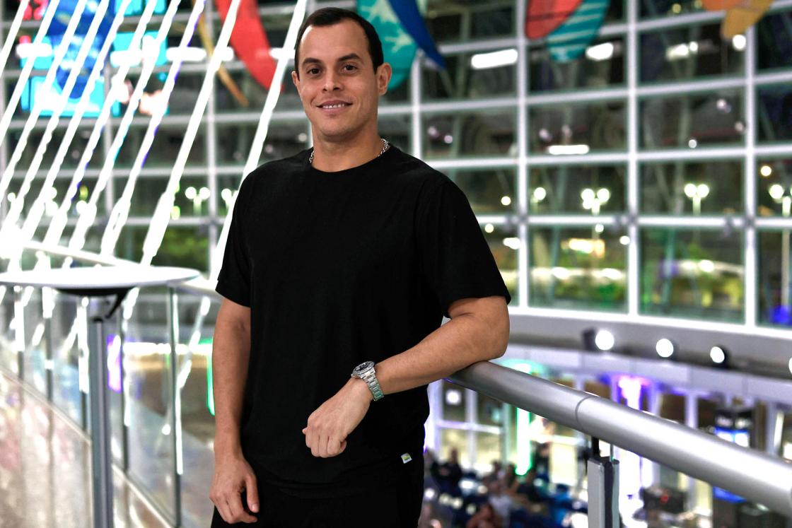 Producer Alejandro Pabón poses during an interview with EFE on Tuesday in San Juan, Puerto Rico. EFE/Thais Llorca 