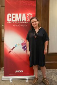 La hematóloga, Roberta Demichelis, durante la decimosegunda edición de la Cumbre de Excelencia Médica Amgen 2025 (CEMA). EFE/ Lorenzo Hernández