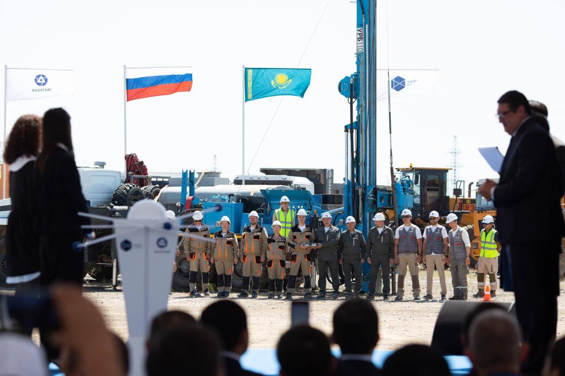 Photo of the groundbreaking ceremony as Russian engineers begin work on Kazakhstan’s first nuclear power plant. EFE/Kazakhstan’s Atomic Energy Agency ***EDITORIAL USE ONLY / AVAILABLE ONLY TO ILLUSTRATE THE ACCOMPANYING NEWS STORY (MANDATORY CREDIT)*** 