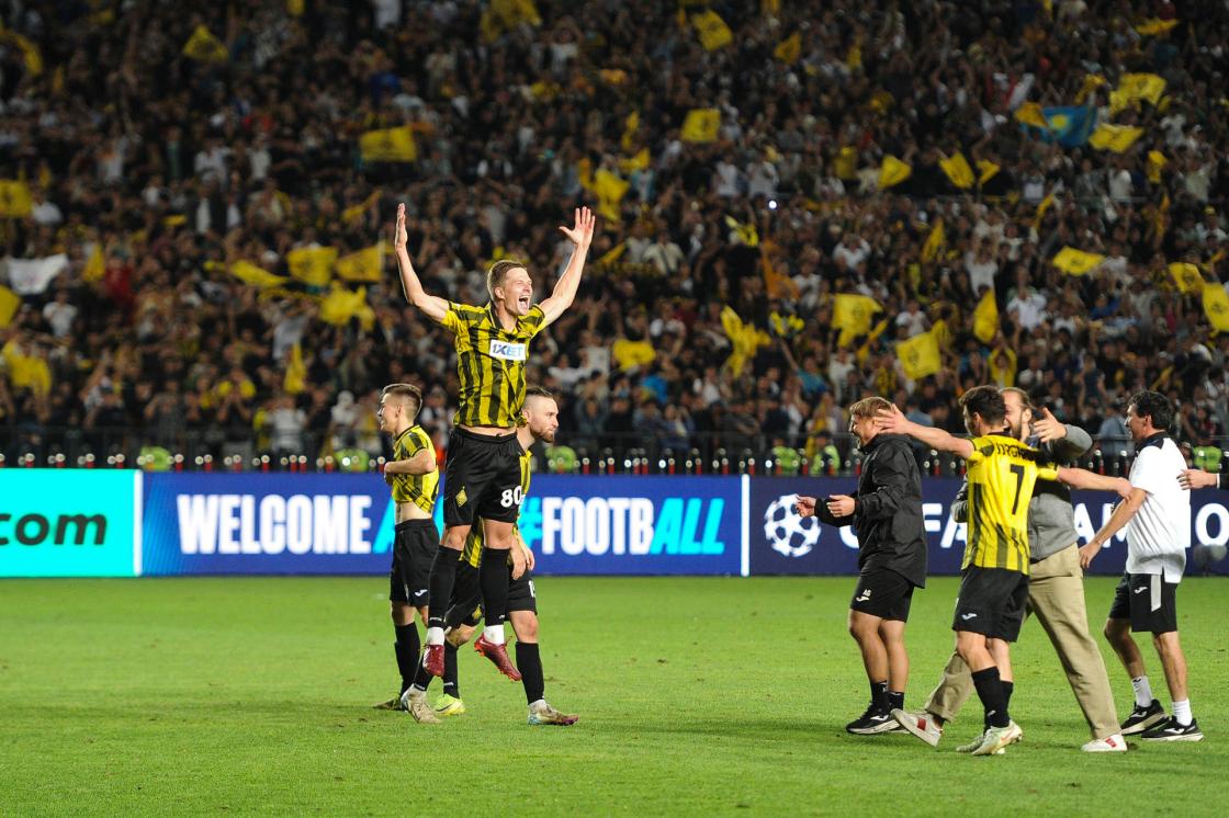 File photo of a match between Kairat Almaty and Okzhetpes. EFE/Ilyas Omarov