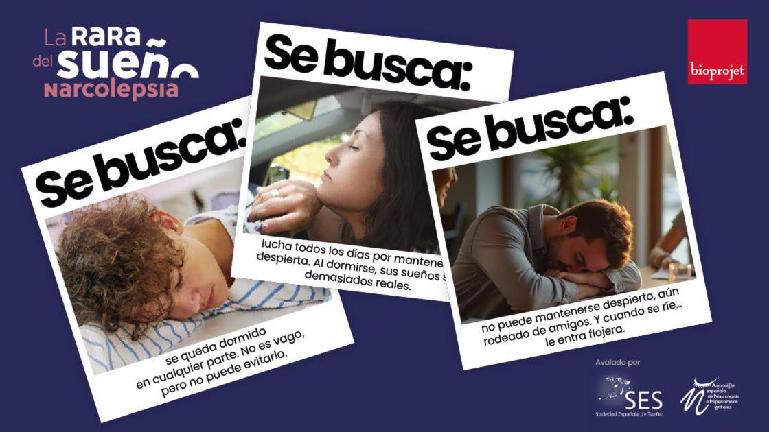 Visuales campaña de concienciación sobre la NarcolepsiaAutor: Bioprojet España