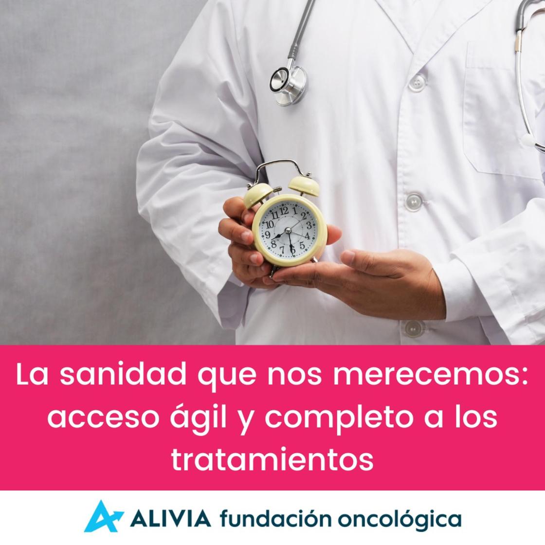 Pie de foto: El acceso a tratamientos a tiempo marca la diferenciaAutor: Foto de stock, edición propia (Fundación Alivia)