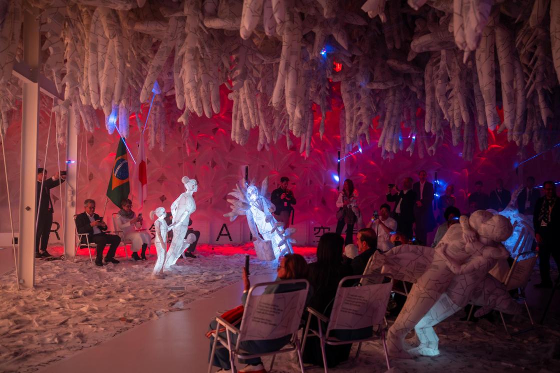 Fotografía cedida por ApexBrasil sin fecha específica de toma de personas visitando Expo Osaka 2025 en Osaka (Japón). EFE/ Andri Magdych /ApexBrasil/ SOLO USO EDITORIAL/NO VENTAS/SOLO DISPONIBLE PARA ILUSTRAR LA NOTICIA QUE ACOMPAÑA (CRÉDITO OBLIGATORIO)