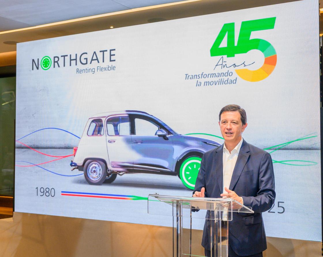 MADRID, 31/10/2025.- El consejero delegado de Northgate, Jorge Alarcón, durante el acto de conmemoración del aniversario de la empresa. ​La empresa de movilidad profesional Northgate Renting Flexible ha alcanzado los 75.000 vehículos en su flota en España, ​con un 70 % de vehículos industriales y el restante 30 % compuesto por turismos y SUVs orientados a empresas, autónomos y particulares.​EFE/Northgate  *****SOLO USO EDITORIAL/SOLO DISPONIBLE PARA ILUSTRAR LA NOTICIA QUE ACOMPAÑA (CRÉDITO OBLIGATORIO) *****