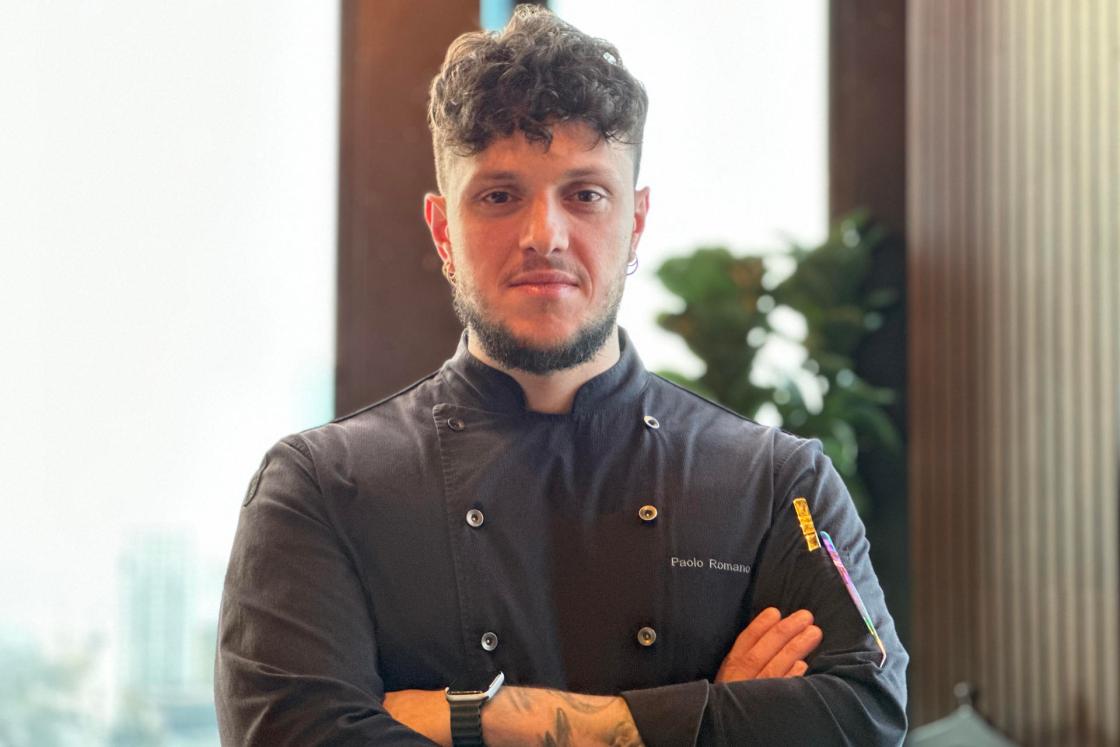 Paolo Romano, head chef at Barcelona’s three-Michelin-star restaurant ABaC, during Astana Global Gastro in Kazakhstan. EFE/Kulpash Konyrova 