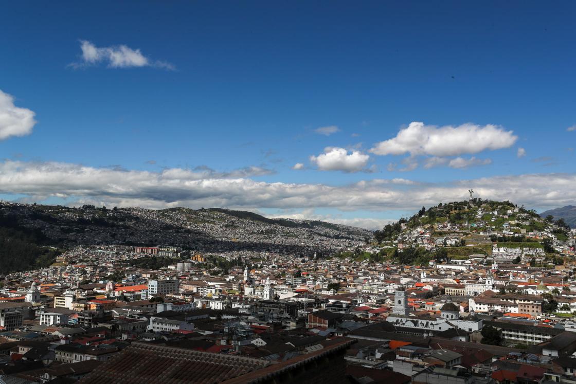Fotografía de archivo del 7 de julio de 2025 del Centro Histórico de Quito (Ecuador). EFE/ José Jácome ARCHIVO