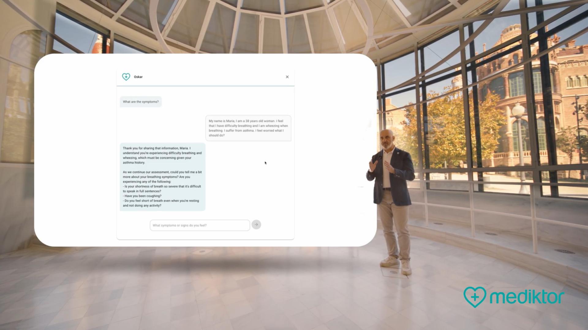 Pie de foto: Mediktor, solución de triaje digital basada en IAAutor: Mediktor