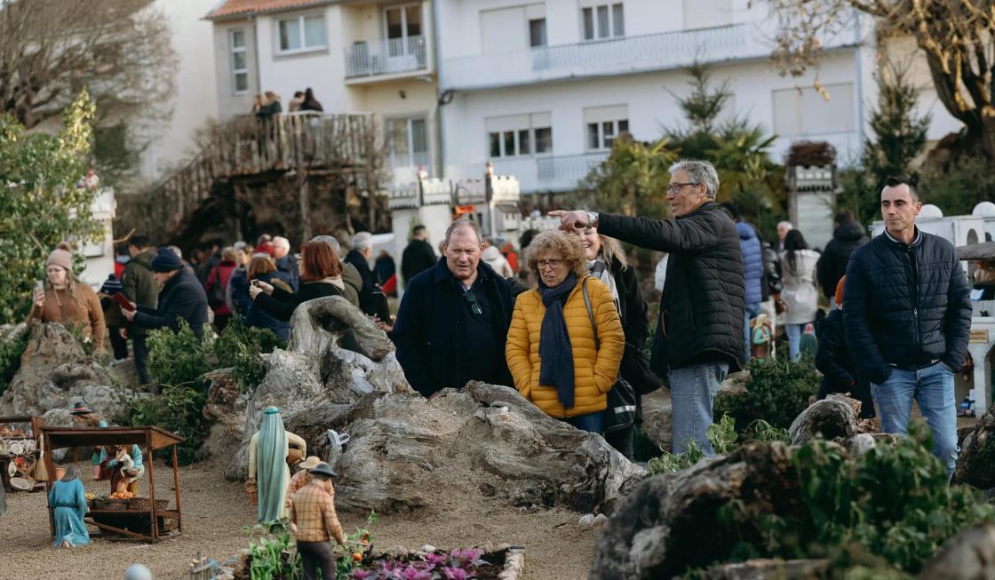 Imagen del mayor belén viviente natural de Portugal.FOTO CEDIDA POR LA CÁMARA MUNICIPAL DE SABUGAL.