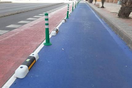 La movilidad urbana se refuerza con nuevos carriles bici fotoluminiscentes de Abadecom Urban