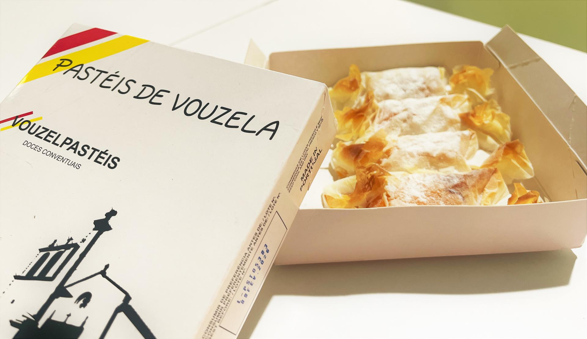 Una muestra de los pasteles de vouzela en la Feria Internacional de Turismo (FITUR), que se celebra en Madrid. EFE/Carlos García