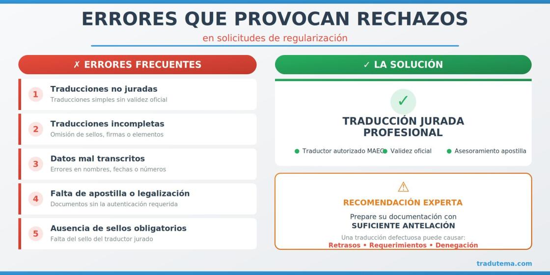 Tradutema alerta sobre la importancia de la traducción jurada en la regularización de extranjeros