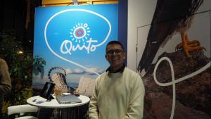 En la imagen, el representante de promoción de Quito Turismo/EFE. Paula Andres Richart