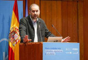 MADRID, 27/02/2026.- El director General de ECODES, Juan Ortiz, participa en una jornada sobre urbanismo saludable organizada por el Ministerio de Sanidad en colaboración con ECODES este viernes en Madrid. EFE/ David Fernández