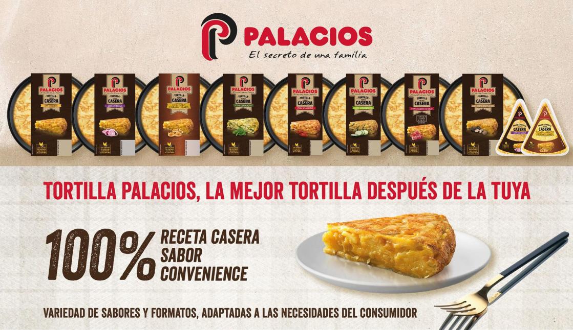Pie de foto: Nueva imagen en la gama Tortillas Palacios Autor: Tortillas Palacios