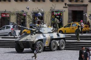 En 2025, Quito recibió 676.463 visitantes y, en los primeros meses de 2026, la tendencia sigue al alza. Entre enero y febrero hemos tenido un incremento del 5,5 %, con cerca de 112.000 visitantes, detalla a EFE la secretaria de Seguridad del Municipio de Quito, Carolina Andrade. EFE/ José Jácome