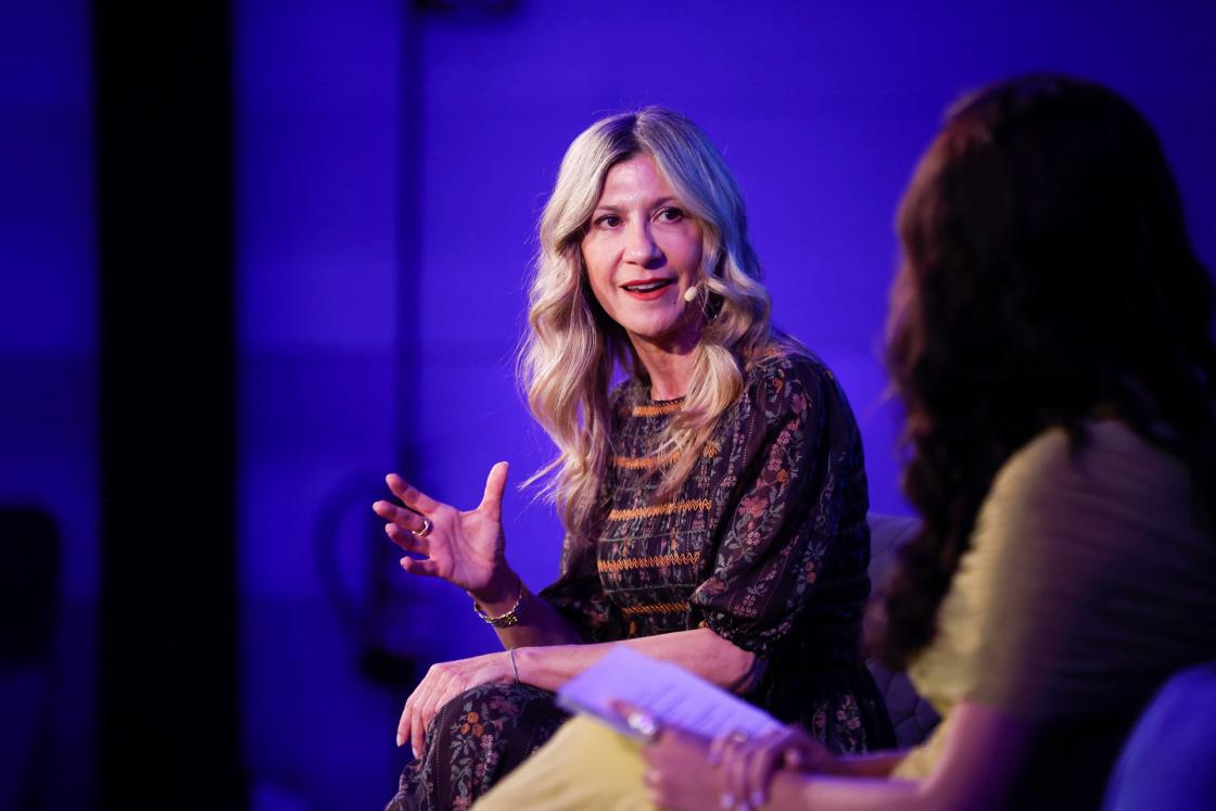 La vicepresidenta y consejera de Presidencia, Economía y Justicia del Gobierno de Aragón, Mar Vaquero participa este martes en la presentación en Madrid del evento "The Wave" 2026 que se celebrará entre el 14 y el 16 de abril en Zaragoza. EFE/David Fernández 