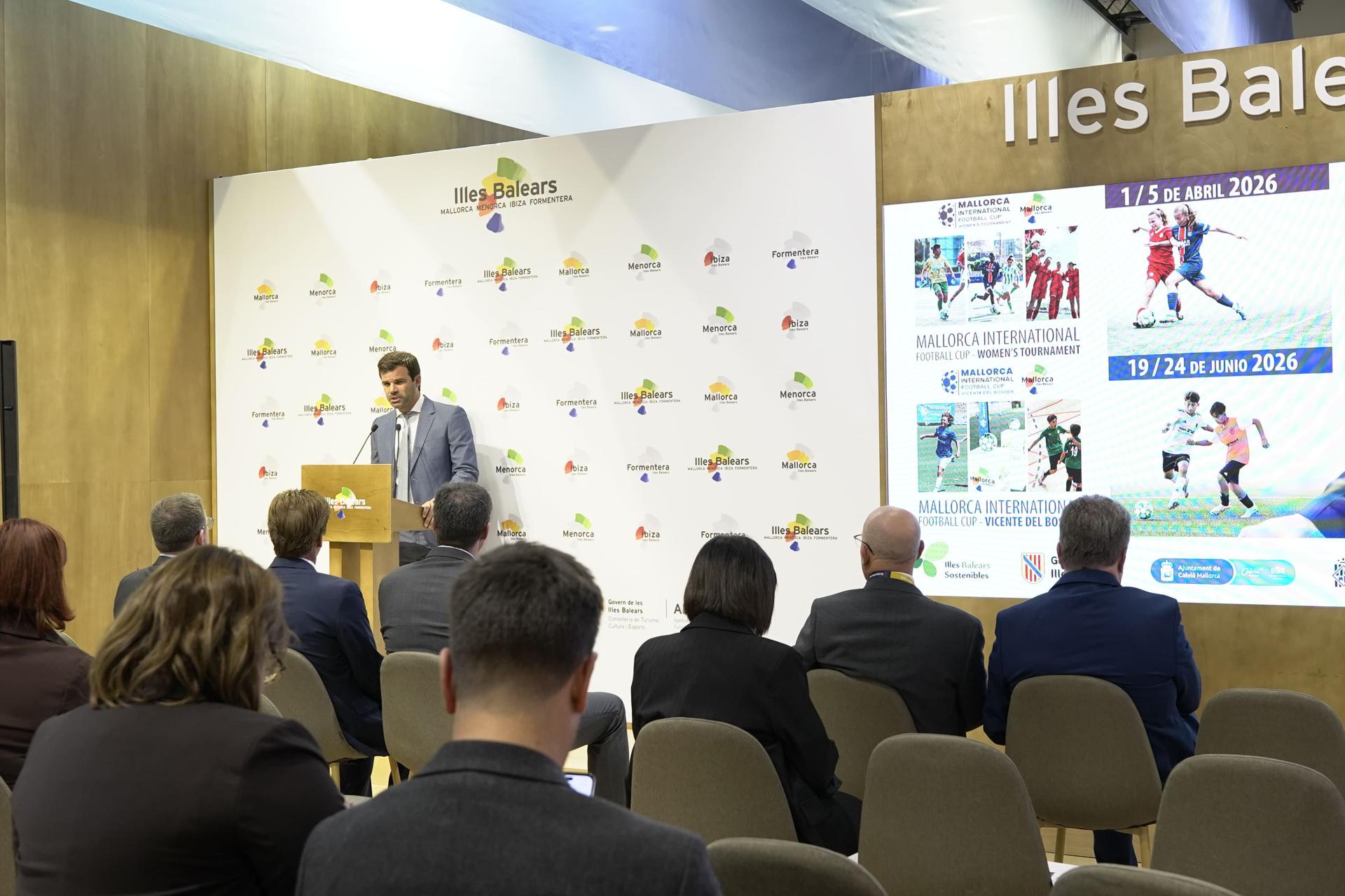 Pie de foto: Presentación Mallorca International Football Cup 2026Autor: Vicente del Bosque Academy