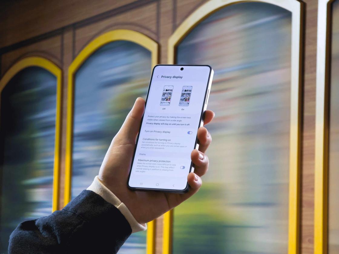 Pie de foto: Pantalla de Privacidad Samsung Galaxy s26Autor: Samsung Spain