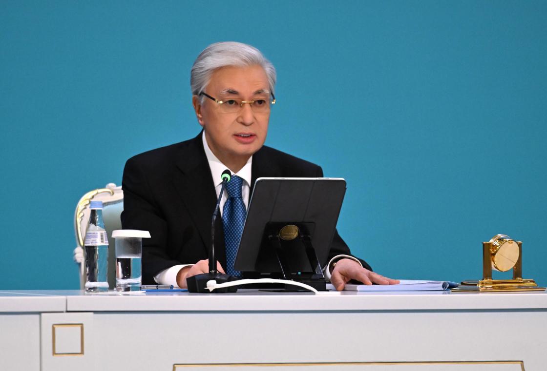 Kazakh President Kassym-Jomart Tokayev on Thursday called on citizens of the Central Asian republic to turn out in large numbers in Sunday’s constitutional referendum. I want to address all citizens, especially young people. This draft of a new constitution is primarily aimed at you, he said while addressing municipal lawmakers at a forum in Astana. EFE/Kazakh Presidency /EDITORIAL USE ONLY/AVAILABLE ONLY TO ILLUSTRATE THE ACCOMPANYING NEWS STORY (MANDATORY CREDIT)