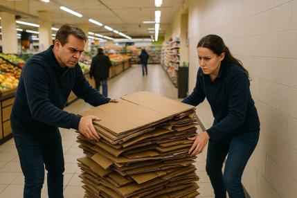 El «coste oculto» del cartón: cuando una compactadora se para, la tienda paga en tiempo y productividad