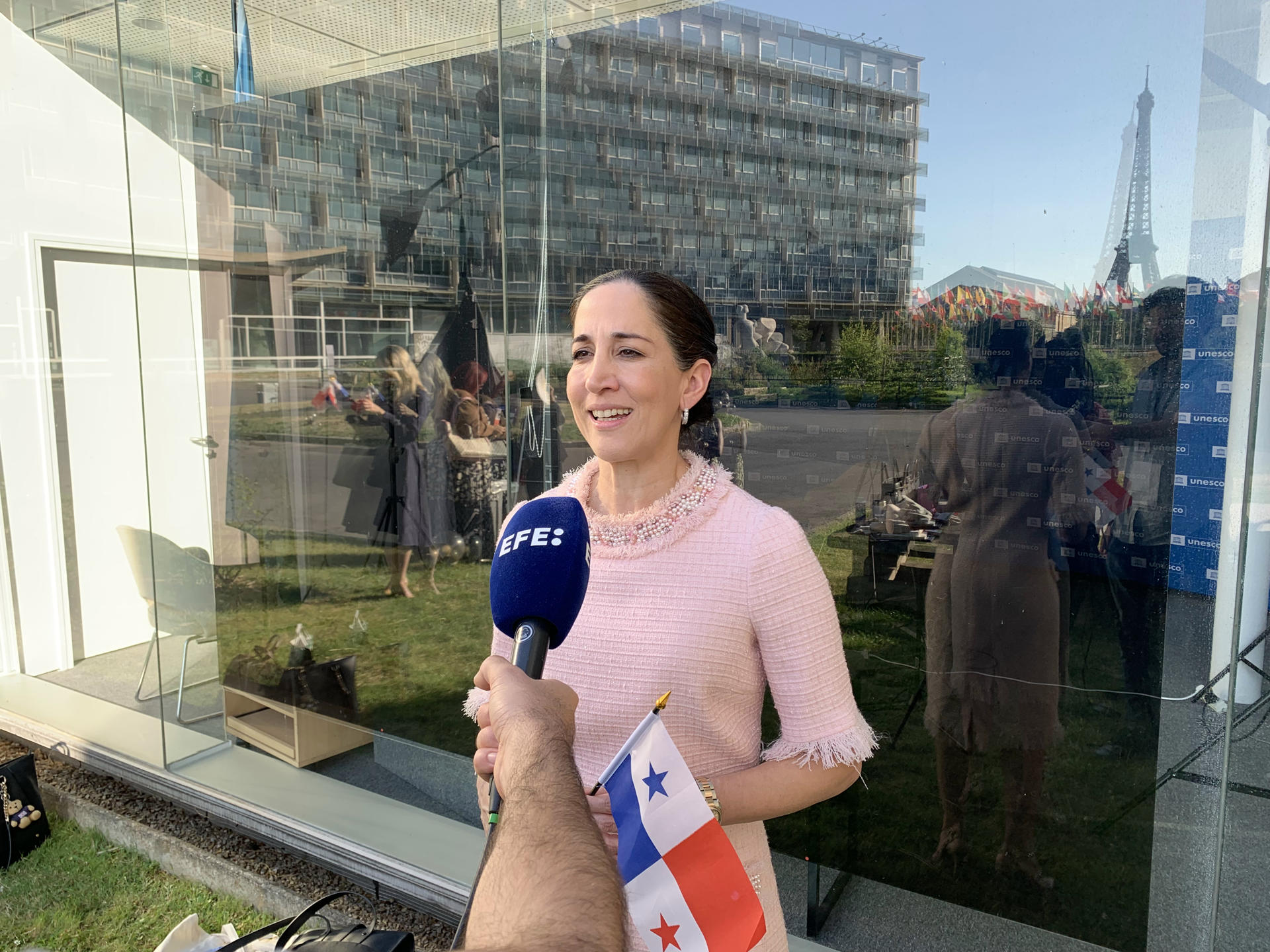 La ministra de Cultura de Panamá, María Eugenia Herrera. EFE/ Isabel Rodríguez Ramiro