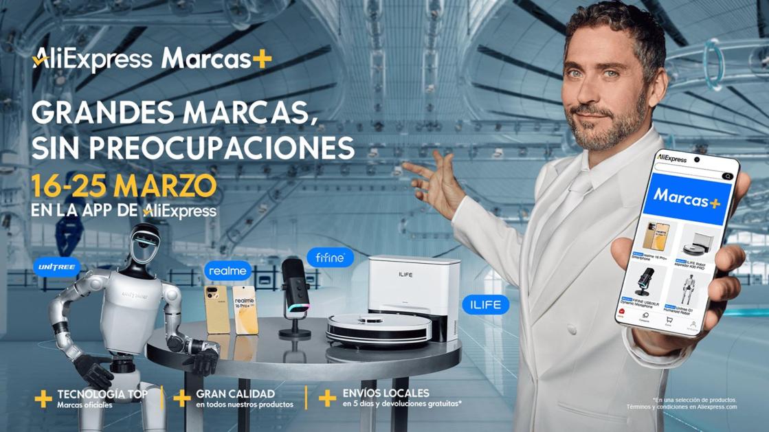 AliExpress refuerza su compromiso con la calidad y la tecnología con Marcas+ durante su Aniversario. Autor: AliExpress