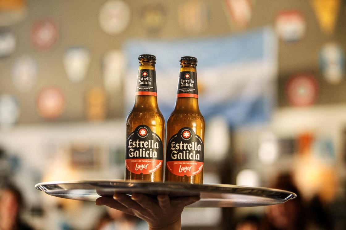 La cerveza española Estrella Galicia cierra un acuerdo para distribuirse en toda Argentina. IMAGEN CEDIDA POR ESTRELLA GALICIA
