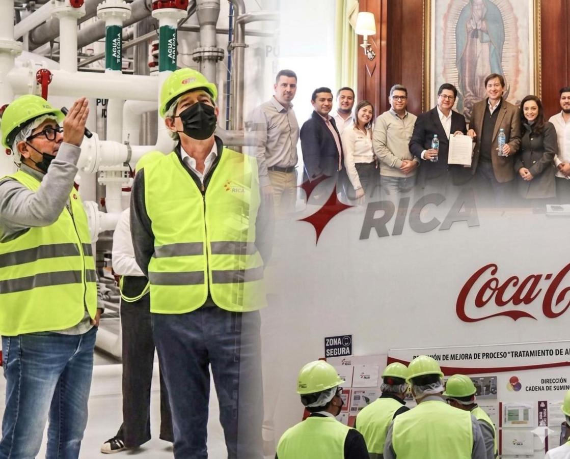 Grupo RICA Coca-Cola y Ecolab consolidan un modelo de eficiencia hídrica para la industria de bebidas en México. /SOLO USO EDITORIAL EFE.