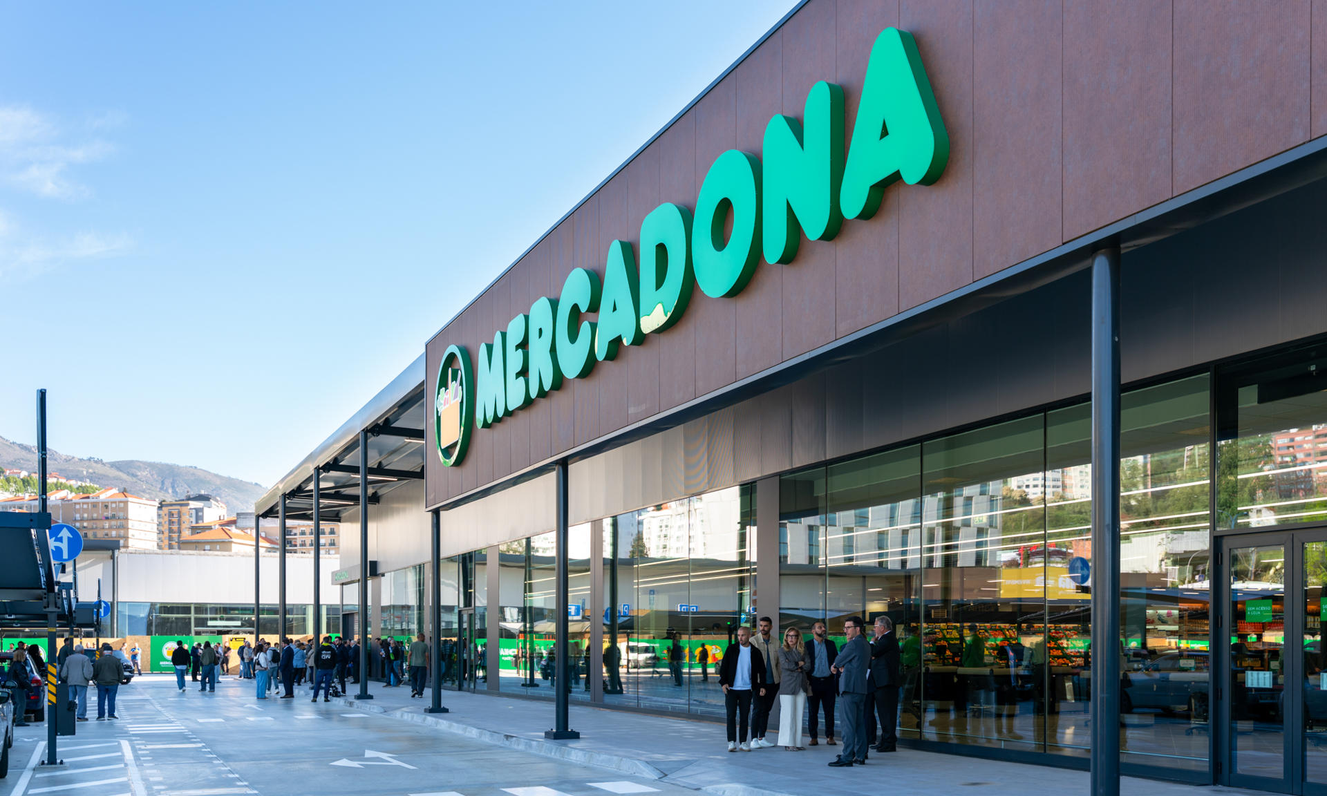 Imagen de la fachada del Mercadona en Covilhã. IMAGEN CEDIDA POR MERCADONA