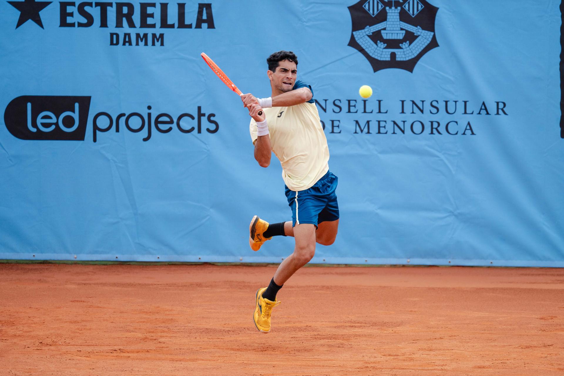 Pie de foto: Miguel Damas en el Open Menorca ATP Challenger 100Autor: Open Menorca