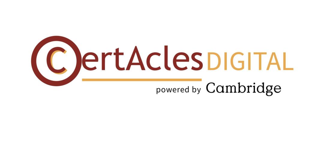 Pie de foto: CertAcles Digital powered by CambridgeAutor: Cambridge