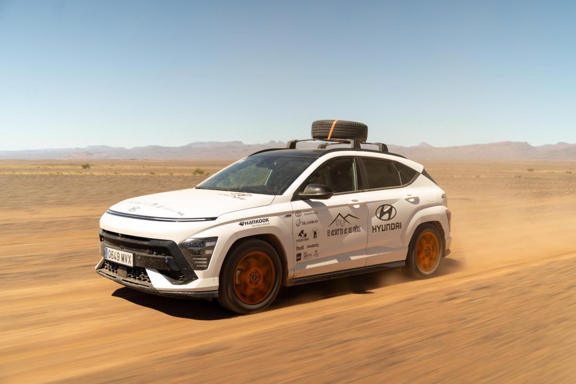 Expedición durante la XX edición de la iniciativa solidaria El Desierto de los Niños, impulsada por Hyundai. EFE/HYUNDAI/CEDIDA/CRÉDITO OBLIGATORIO 