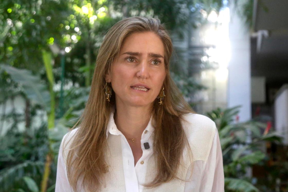 La vicepresidenta tercera y ministra para la Transición Ecológica y el Reto Demográfico de España, Sara Aagesen. EFE/ Ricardo Maldonado Rozo