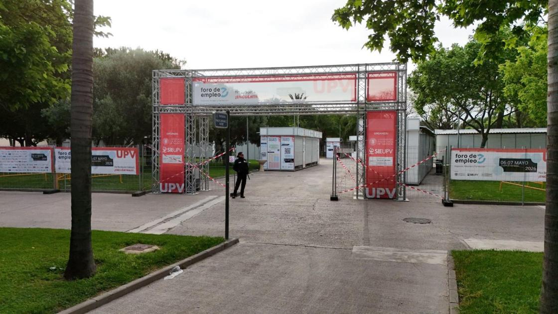 Pie de foto: Todo listo para la mayor Feria de Empleo universitario de EspañaAutor: UPV