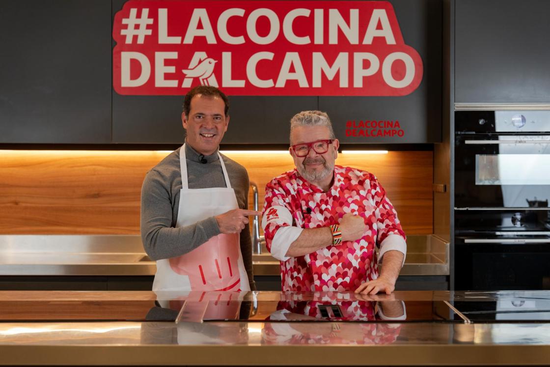 Pie de foto: Con Alberto Chicote se conecta producto, recetas y tendenciasAutor: Alcampo 2026