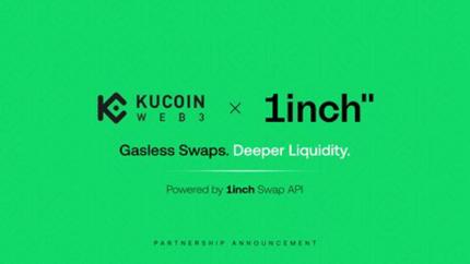 KuCoin Web3 Wallet integra la API de swap de 1inch para potenciar los swaps de activos del mundo real sin gas y protegidos por MEV