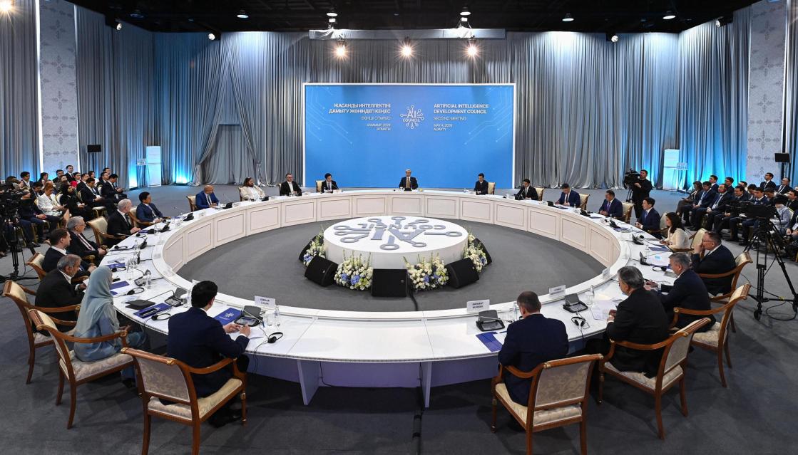 Photo of the Artificial Intelligence Development Council in Almaty. Kazakhstan aims to become a fully digital state within three years and ensure the widespread implementation of artificial intelligence (AI) across all sectors of its economy, Kazakh President Kassym-Jomart Tokayev said. EFE/ Akorda-Kazakh Presidency/ FOR EDITORIAL USE ONLY / FOR USE TO ONLY ILLUSTRATE THE ACCOMPANYING NEWS STORY (MANDATORY CREDIT)