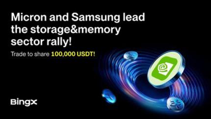 BingX destaca ações da Micron e Samsung com campanha de 100.000 USDT em meio ao rally de storage
