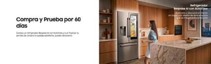 Por primera vez, Compra y Prueba llega a la categoría de línea blanca de Samsung en Latinoamérica con sus refrigeradores Bespoke AI AutoView