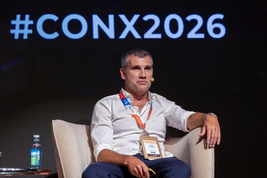 Pedro Camara, CEO Travelgate, durante la quinta edición de la conferencia ConX, que reúne en Palma a profesionales internacionales especializados en innovación y tecnologías turísticas.-EFE/ Cati Cladera 