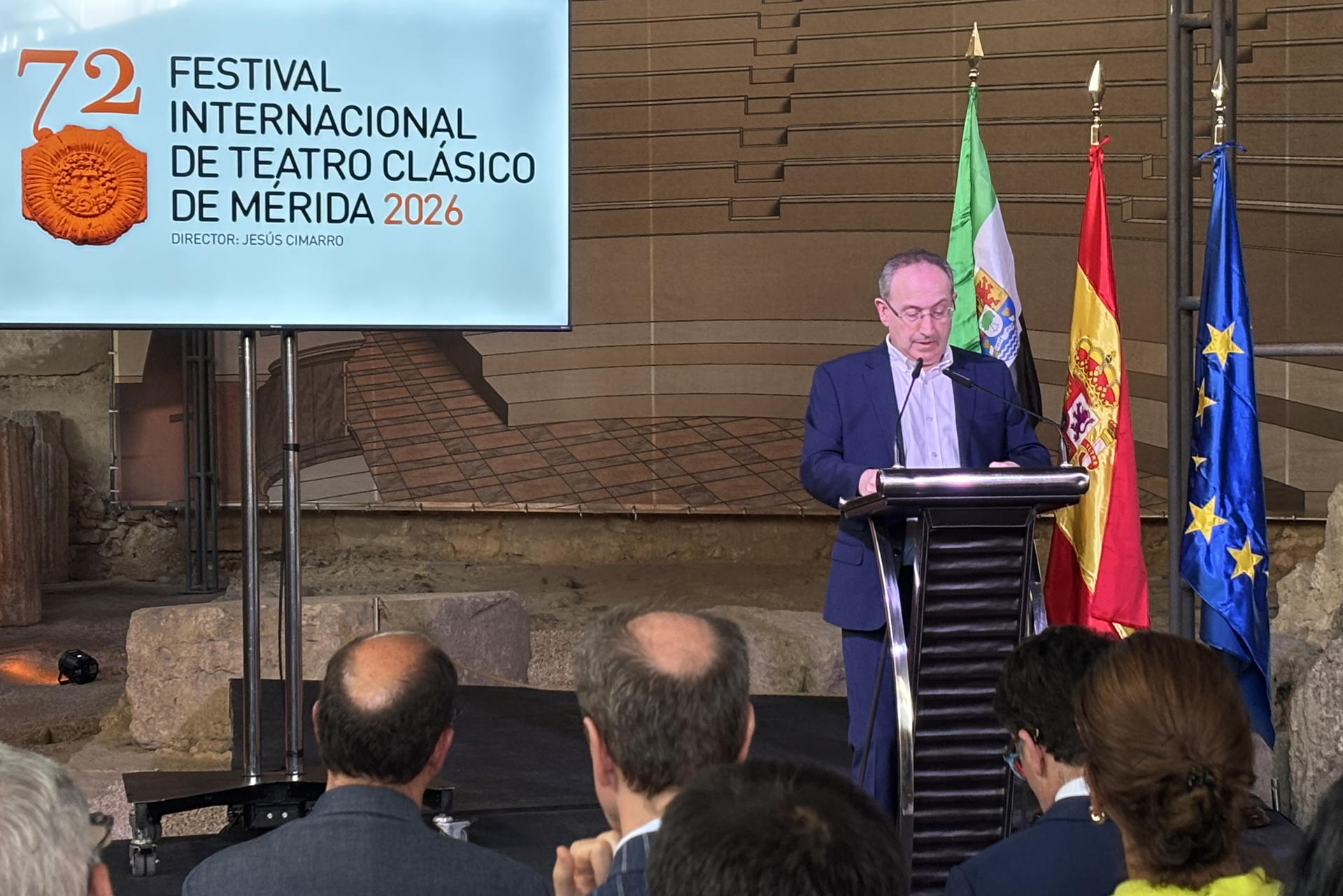 Lisboa, 30 jun (EFE).- El Festival Internacional de Teatro Clásico de Mérida, que en su última edición reunió a 175.000 espectadores, reforzó este martes en Lisboa su proyección internacional con la presentación de su 72ª edición, una programación que volverá a estrechar los lazos culturales con Portugal, país que tendrá de nuevo presencia en el certamen. EFE / Blas Diaz.