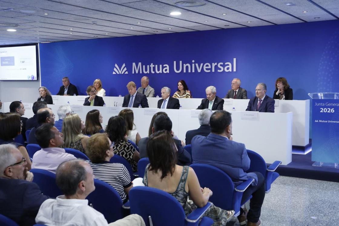 Pie de foto: Junta General de Mutua Universal 2026Autor: Mutua Universal
