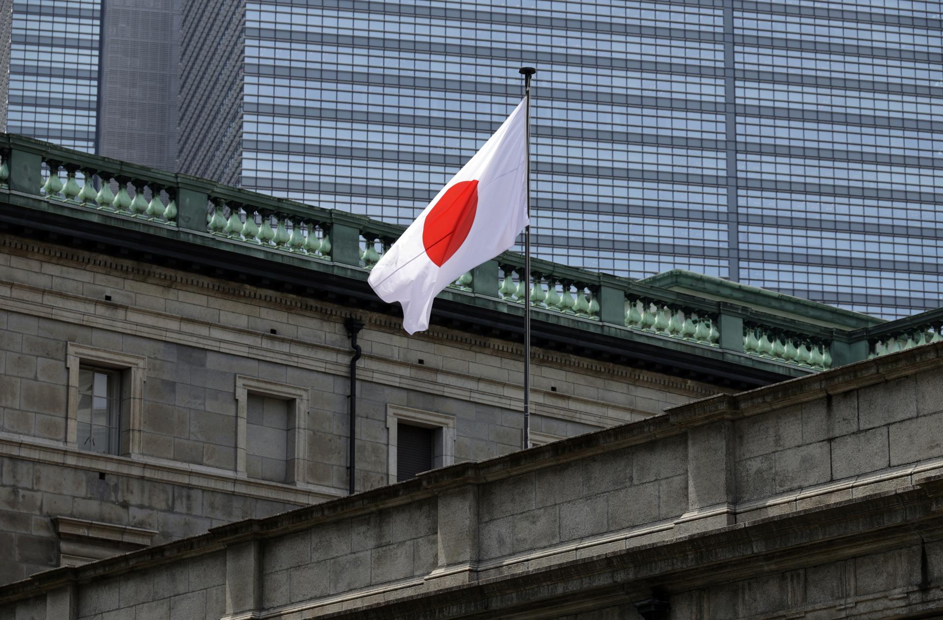 File photo of the Japanese flag on a building in Tokyo. Japan's foreign minister, Toshimitsu Motegi, on Friday called for stronger cooperation with Latin America and the Caribbean as "defenders of the international order" based on the rule of law, while urging closer economic ties between Japan and the region. EFE/EPA/FRANCK ROBICHON