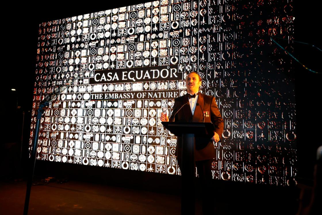 Luis Felipe Fernández-Salvador y Campodonico, VI Marqués de Lises, es visto durante la Gala del Imperio Natural, patrocinada por TEON (The Embassy of Nature) con motivo del regreso de la Formula 1 a Madrid en la sede de la Casa Ecuador, en Madrid. EFE/David Fernández 
