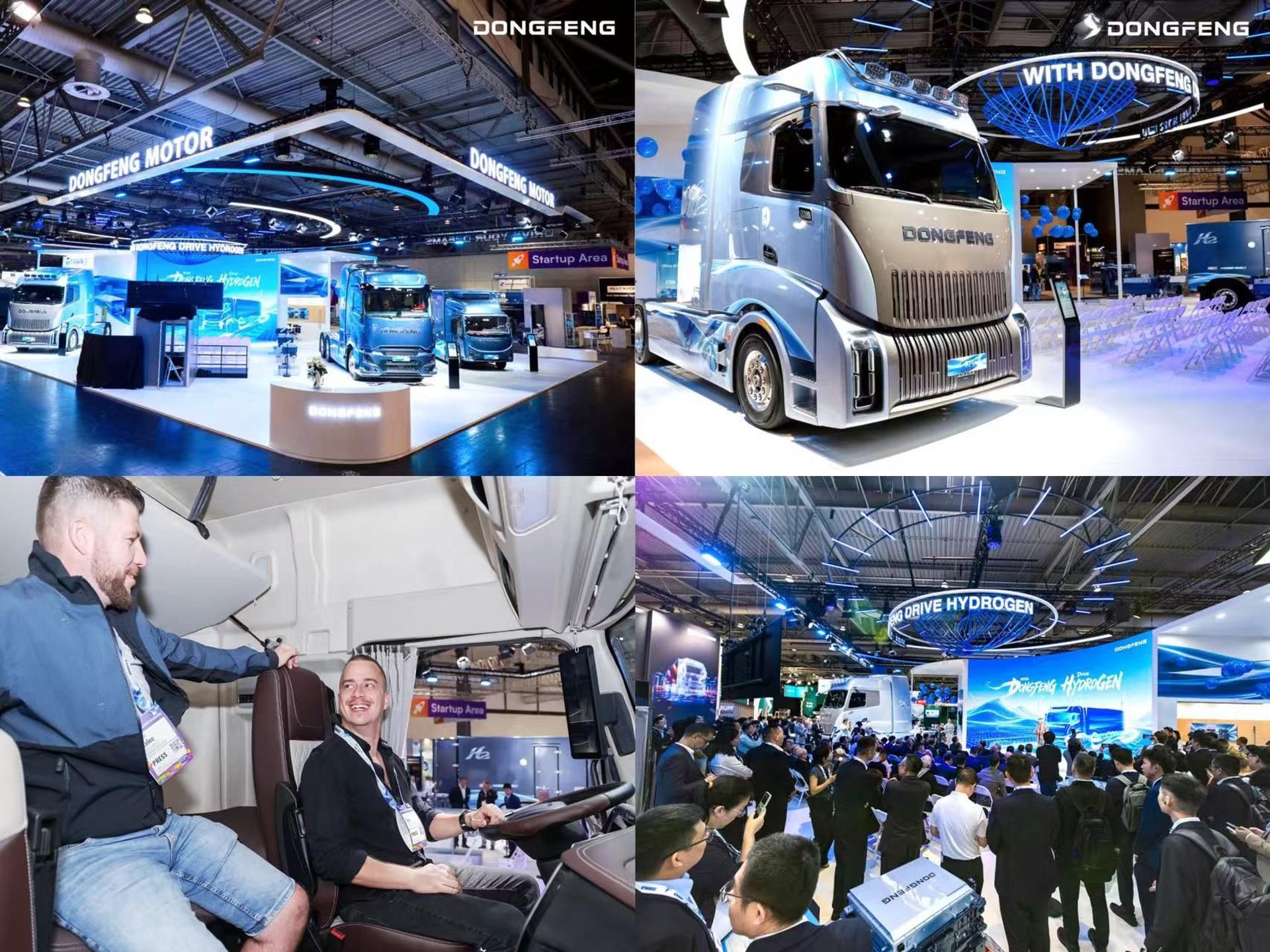 Pie de foto: Dongfeng presenta tres vehículos de hidrógeno en IAA HannoverAutor: China Dongfeng Motor Industry Imp. & Exp. Co. Ltd